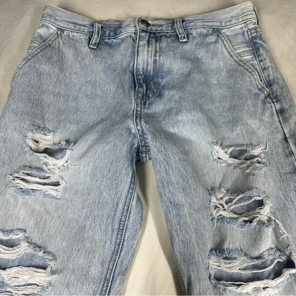 KanCan Maurices Distressed Jeans Womens Size 27 Faded Boyfriend High Rise Ripped - Picture 4 of 10